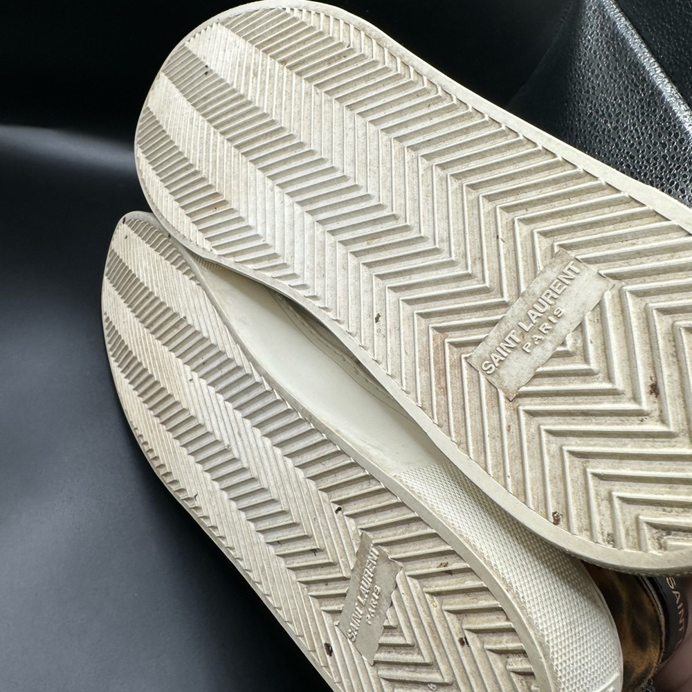 Saint Laurent White Canvas Men's Shoes Full Presentation - Picture 5 of 8